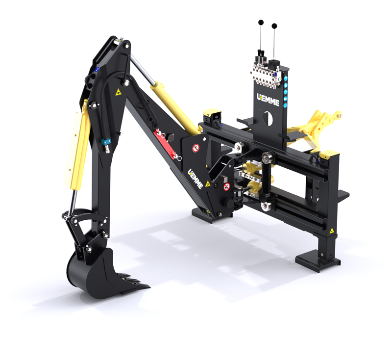 Retroescavatore per trattore E-AGRI